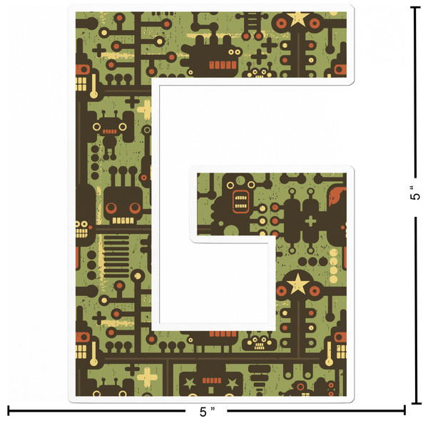 Industrial Robot 1 Custom Shape Iron On Patches - L - APPROVAL