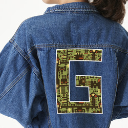 Industrial Robot 1 Twill Iron On Patch - Custom Shape - 3XL (Personalized)