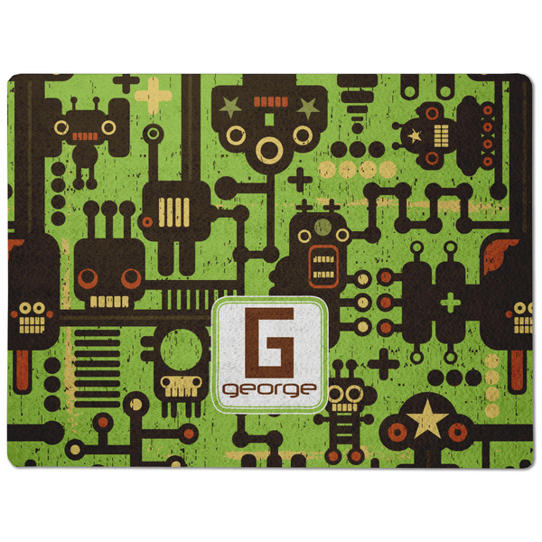 Industrial Robot 1 Dog Food Mat - Medium without bowls