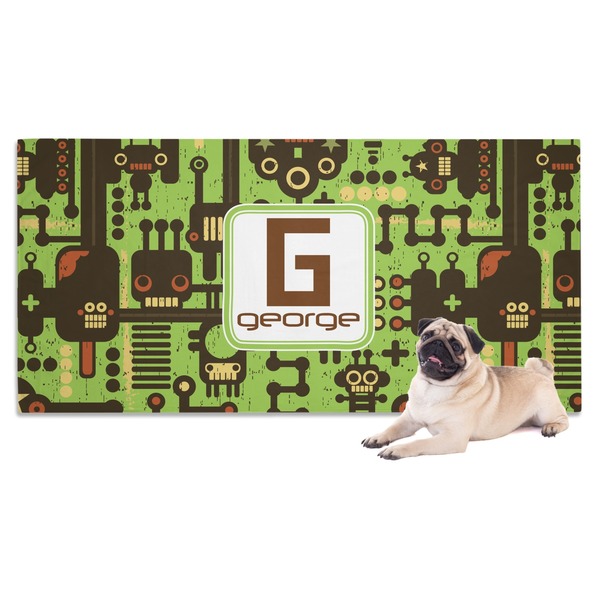 Custom Industrial Robot 1 Dog Towel (Personalized)