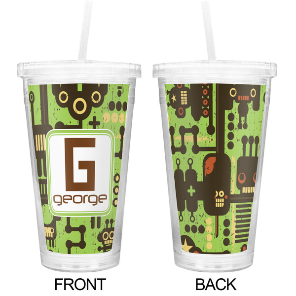 Industrial Robot 1 Double Wall Tumbler with Straw - Approval