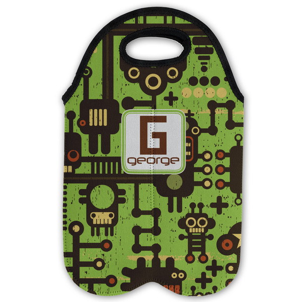 Industrial Robot 1 Double Wine Tote - Flat (new)