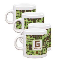 Industrial Robot 1 Single Shot Espresso Cups - Set of 4 (Personalized)