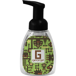 Industrial Robot 1 Foam Soap Bottle - Black (Personalized)