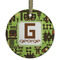 Industrial Robot 1 Frosted Glass Ornament - Round