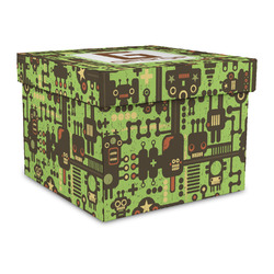 Industrial Robot 1 Gift Box with Lid - Canvas Wrapped - Large (Personalized)