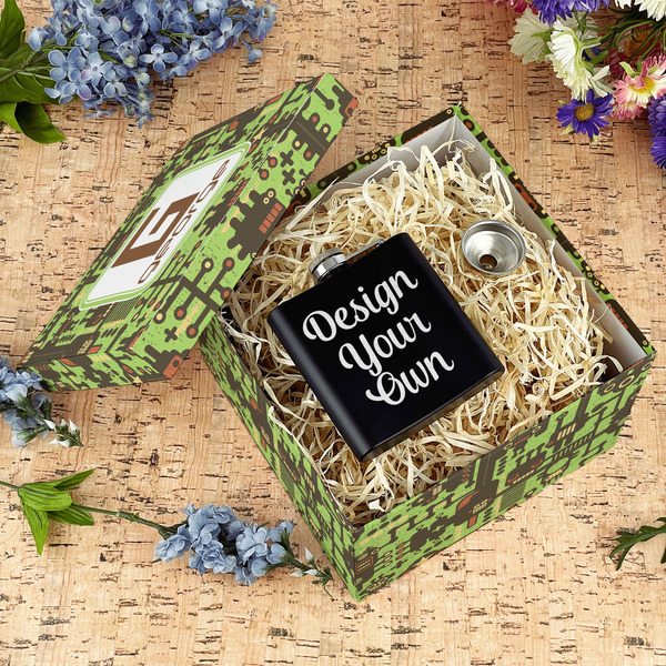 Industrial Robot 1 Gift Boxes with Lid - Canvas Wrapped - Large - In Context