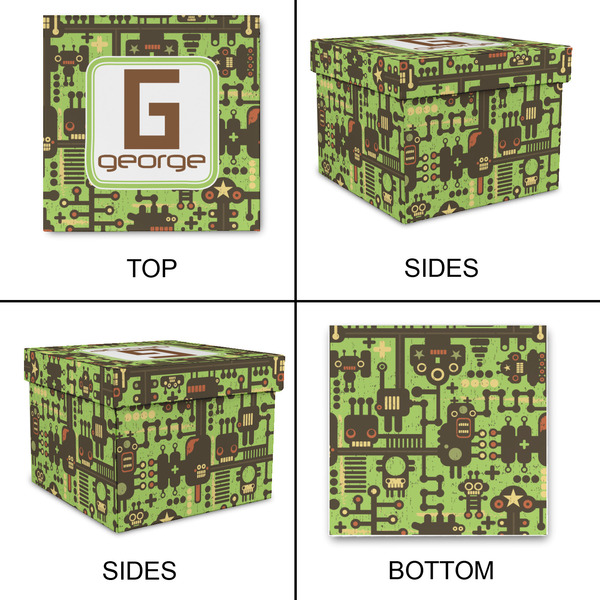 Industrial Robot 1 Gift Boxes with Lid - Canvas Wrapped - Medium - Approval