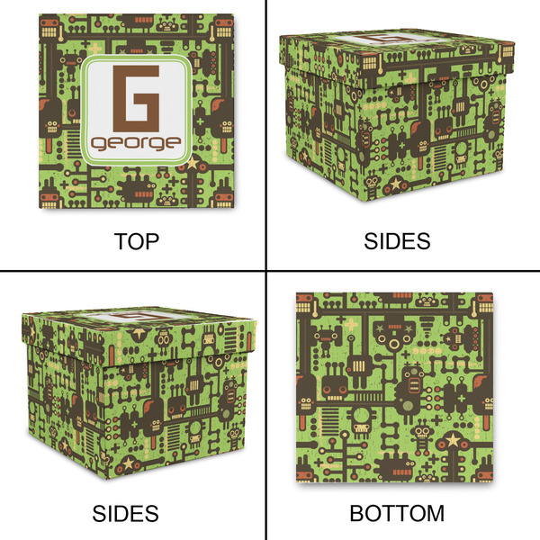 Industrial Robot 1 Gift Boxes with Lid - Canvas Wrapped - X-Large - Approval