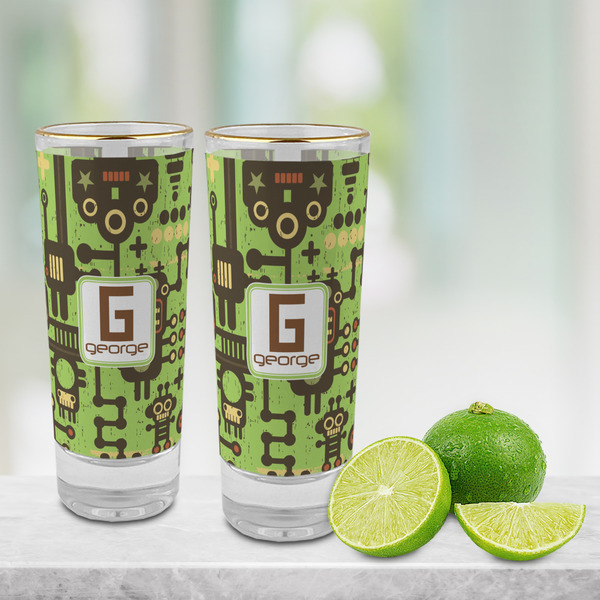 Industrial Robot 1 Glass Shot Glass - 2 oz - LIFESTYLE