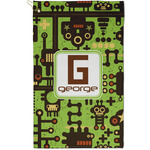 Industrial Robot 1 Golf Towel - Poly-Cotton Blend - Small w/ Name and Initial