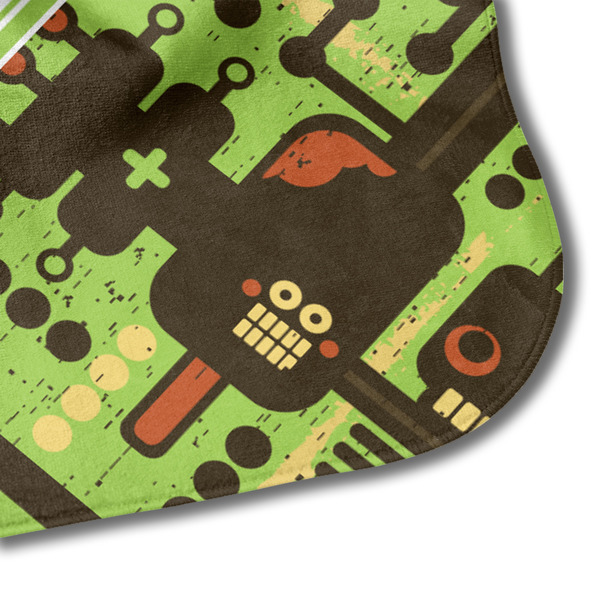 Industrial Robot 1 Hooded Baby Towel- Detail Corner