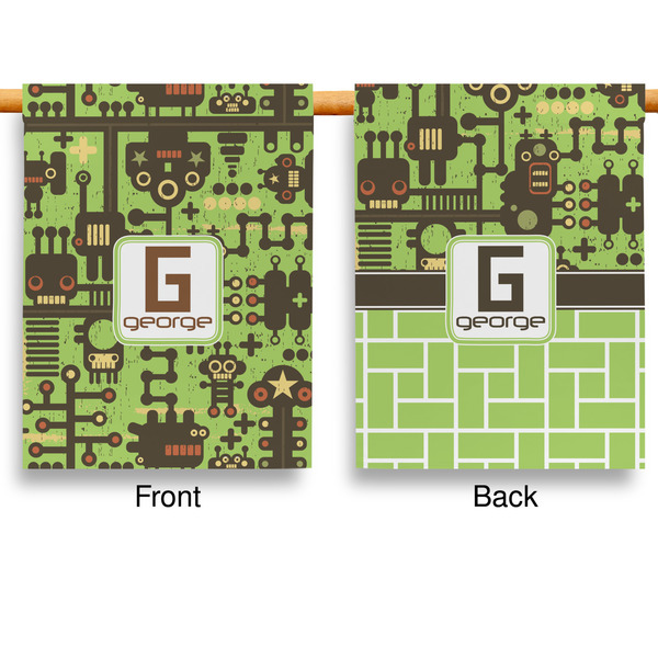 Industrial Robot 1 House Flags - Double Sided - APPROVAL