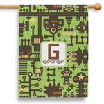 Industrial Robot 1 28" House Flag - Single Sided (Personalized)