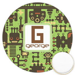 Industrial Robot 1 Printed Cookie Topper - 3.25" (Personalized)