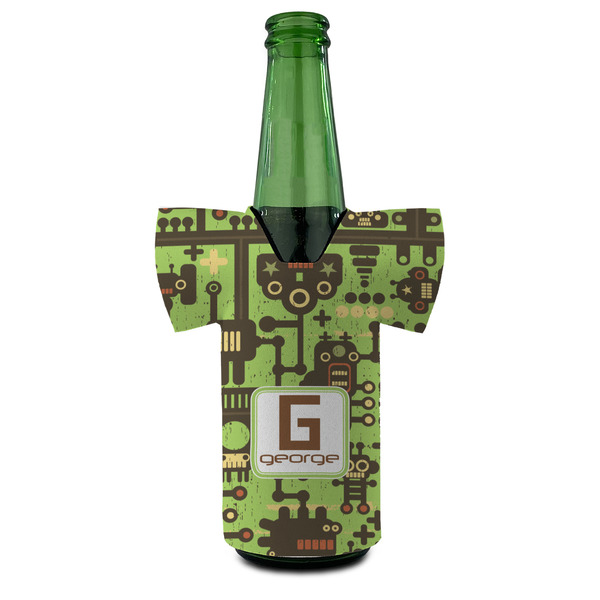 Industrial Robot 1 Jersey Bottle Cooler - Set of 4 - FRONT (on bottle)