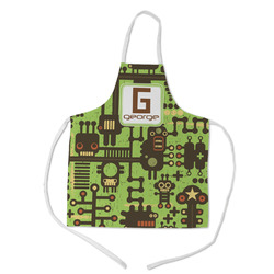 Industrial Robot 1 Kid's Apron w/ Name and Initial