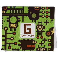 Industrial Robot 1 Kitchen Towel - Poly Cotton w/ Name and Initial