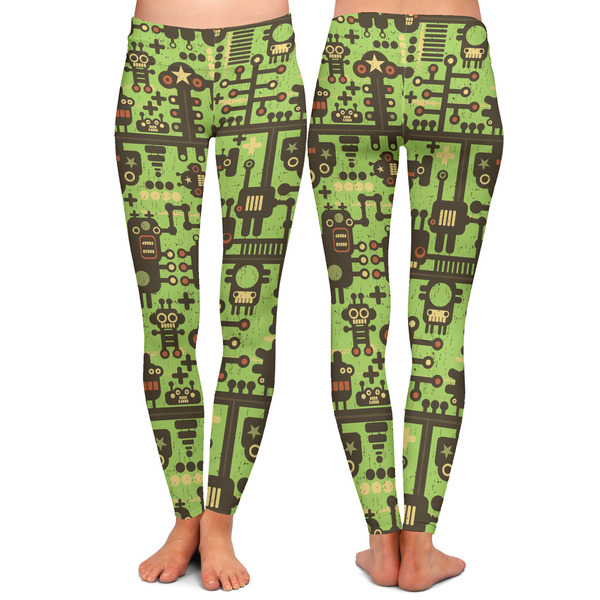 Industrial Robot 1 Ladies Leggings - Front and Back