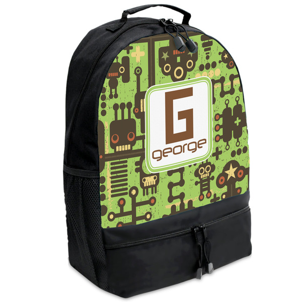 Custom Industrial Robot 1 Backpacks - Black (Personalized)