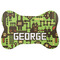 Industrial Robot 1 Bone Shaped Dog Food Mat (Personalized)