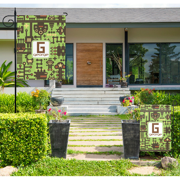 Industrial Robot 1 Large Garden Flag - LIFESTYLE