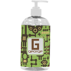 Industrial Robot 1 Plastic Soap / Lotion Dispenser (16 oz - Large - White) (Personalized)