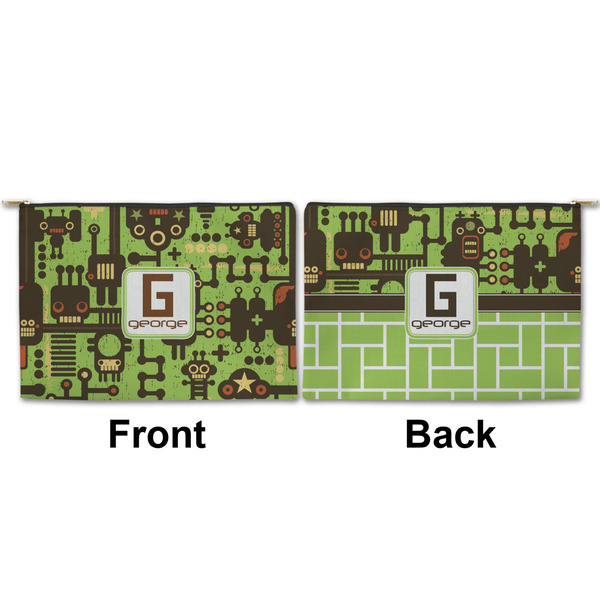 Industrial Robot 1 Large Zipper Pouch Approval (Front and Back)