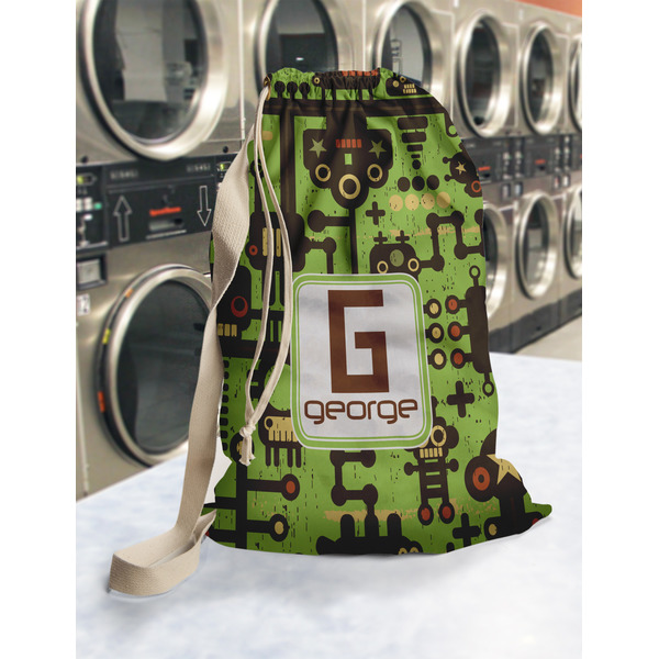 Industrial Robot 1 Laundry Bag in Laundromat