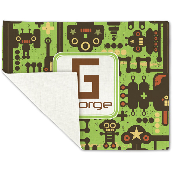 Industrial Robot 1 Linen Placemat - Folded Corner (single side)