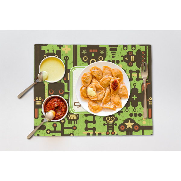 Industrial Robot 1 Linen Placemat - Lifestyle (single)