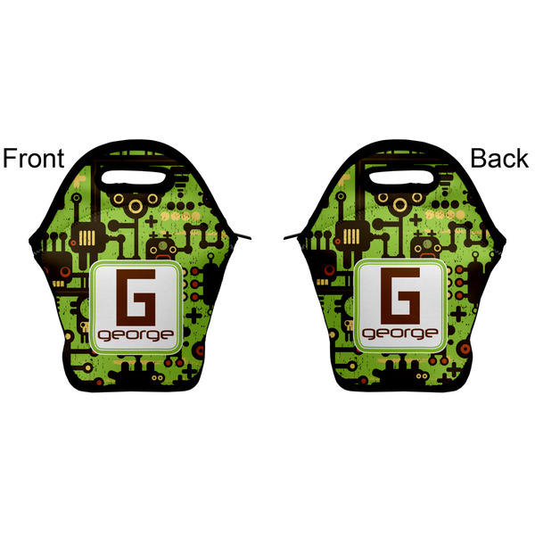 Industrial Robot 1 Lunch Bag - Front and Back