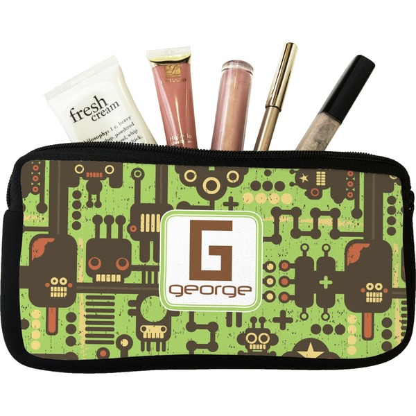 Custom Industrial Robot 1 Makeup / Cosmetic Bag - Small (Personalized)