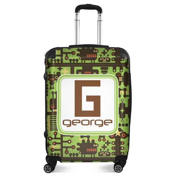 Custom Industrial Robot 1 Suitcase - 24" Medium - Checked (Personalized)
