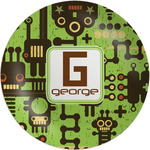 Industrial Robot 1 Melamine Salad Plate - 8" (Personalized)