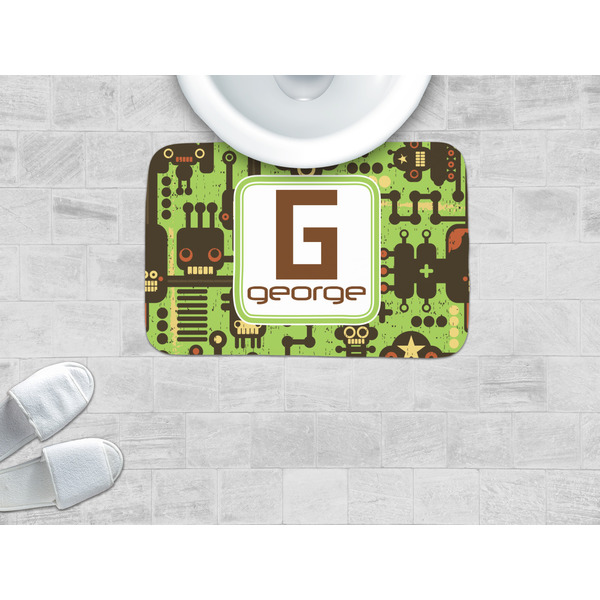Industrial Robot 1 Memory Foam Bath Mat - LIFESTYLE