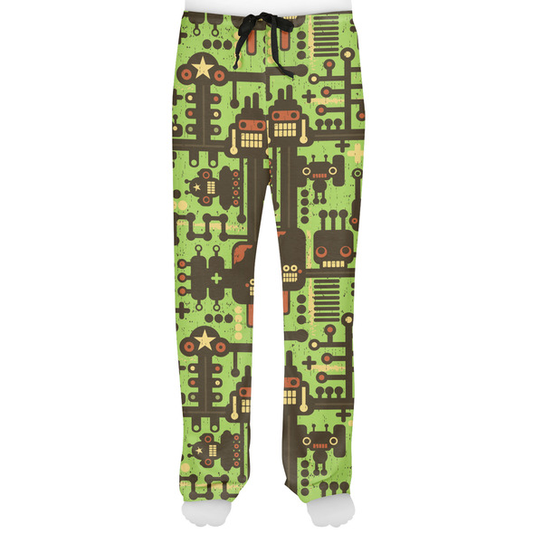 Industrial Robot 1 Men's Pjs Front - on model