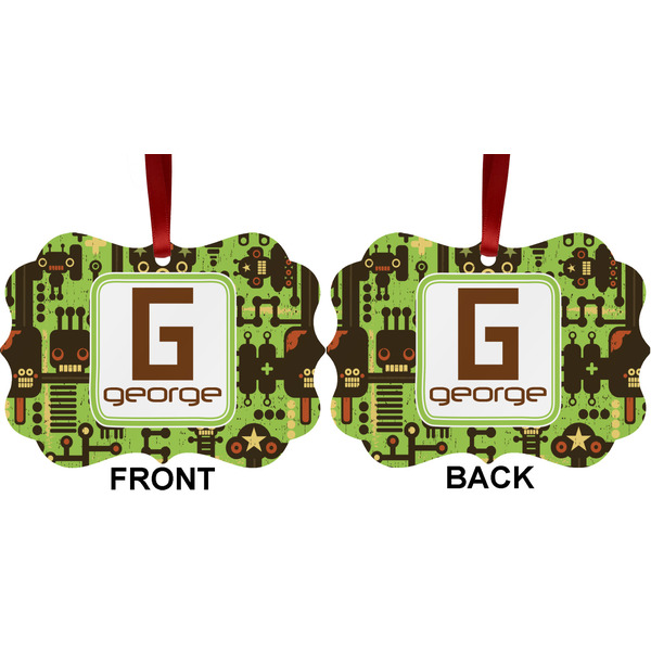 Industrial Robot 1 Metal Benilux Ornament - Front and Back (APPROVAL)