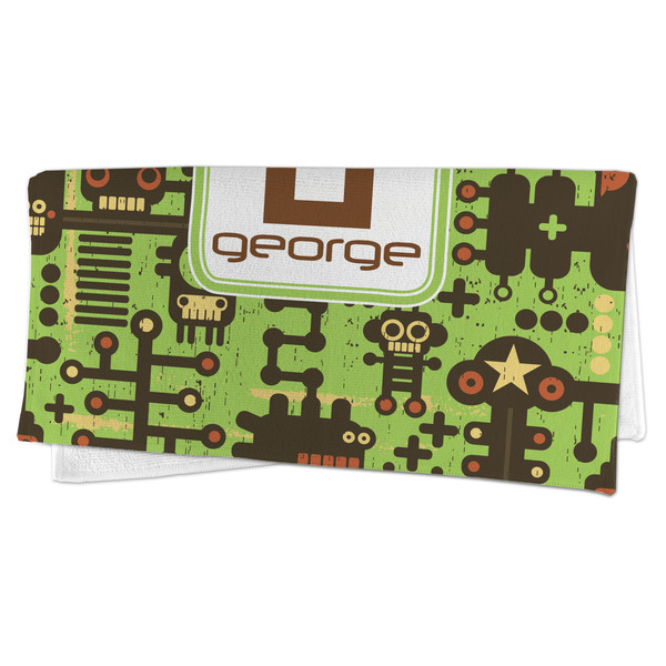 Industrial Robot 1 Microfiber Dish Rag - FOLDED (half)