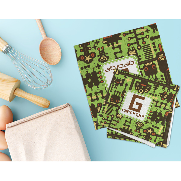 Industrial Robot 1 Microfiber Dish Rag - LIFESTYLE