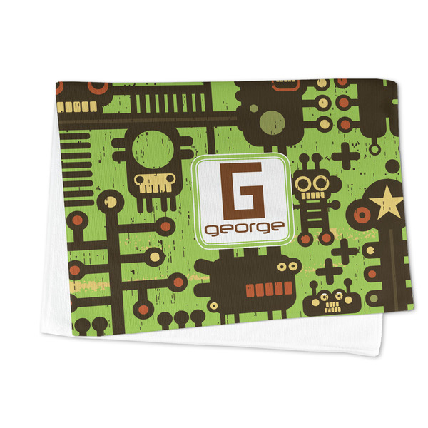 Industrial Robot 1 Microfiber Dish Towel - FOLDED HALF