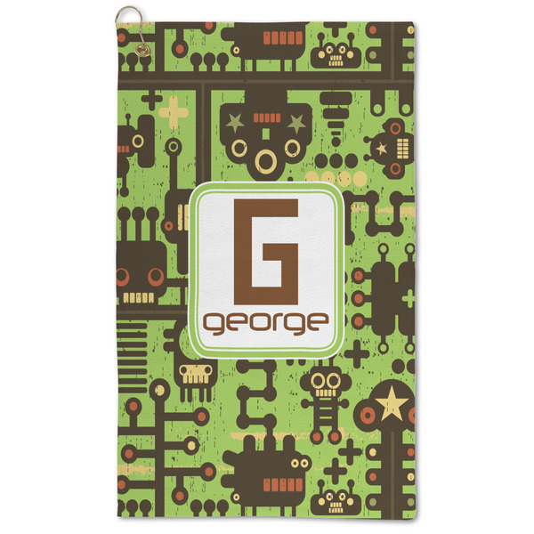 Custom Industrial Robot 1 Microfiber Golf Towel - Large (Personalized)