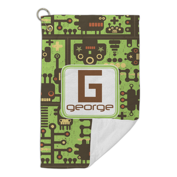 Industrial Robot 1 Microfiber Golf Towels Small - FRONT FOLDED