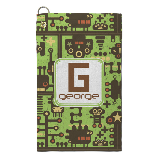 Custom Industrial Robot 1 Microfiber Golf Towel - Small (Personalized)
