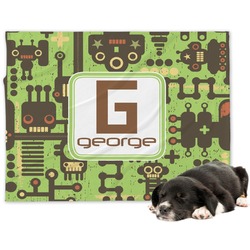 Industrial Robot 1 Dog Blanket - Large (Personalized)