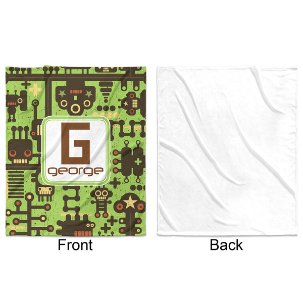 Industrial Robot 1 Minky Blanket - 50"x60" - Single Sided - Front & Back