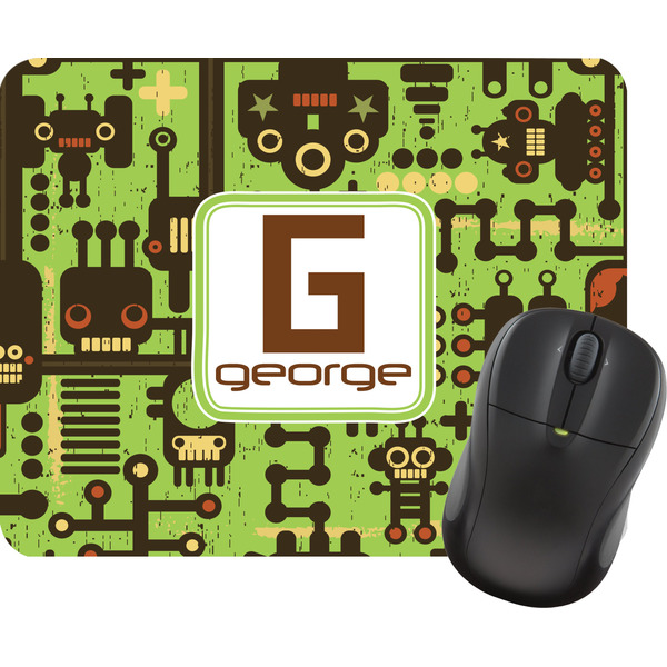 Custom Industrial Robot 1 Rectangular Mouse Pad (Personalized)