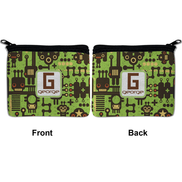 Industrial Robot 1 Neoprene Coin Purse - Front & Back (APPROVAL)