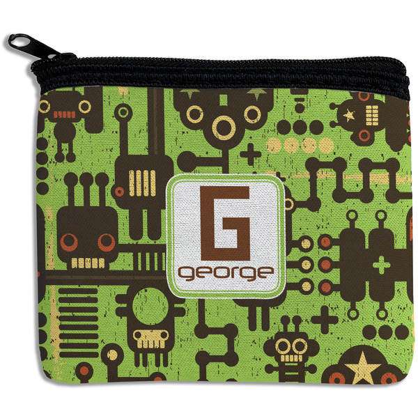Custom Industrial Robot 1 Rectangular Coin Purse (Personalized)
