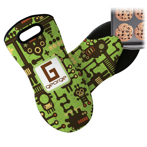 Industrial Robot 1 Neoprene Oven Mitt